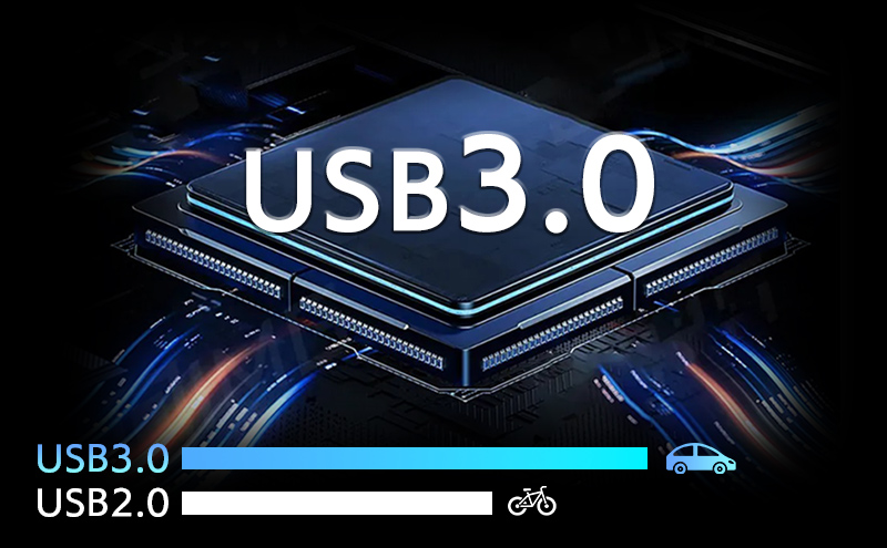USB3.0でデータの読み込みがスムーズで安定