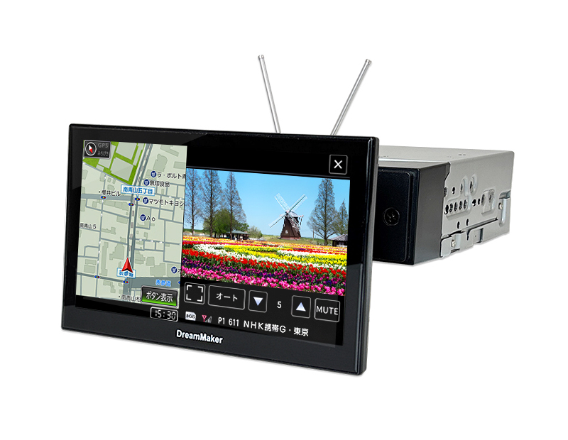 PN0709A-BOX 7インチフルセグテレビ搭載 1DINフローティングナビゲーション