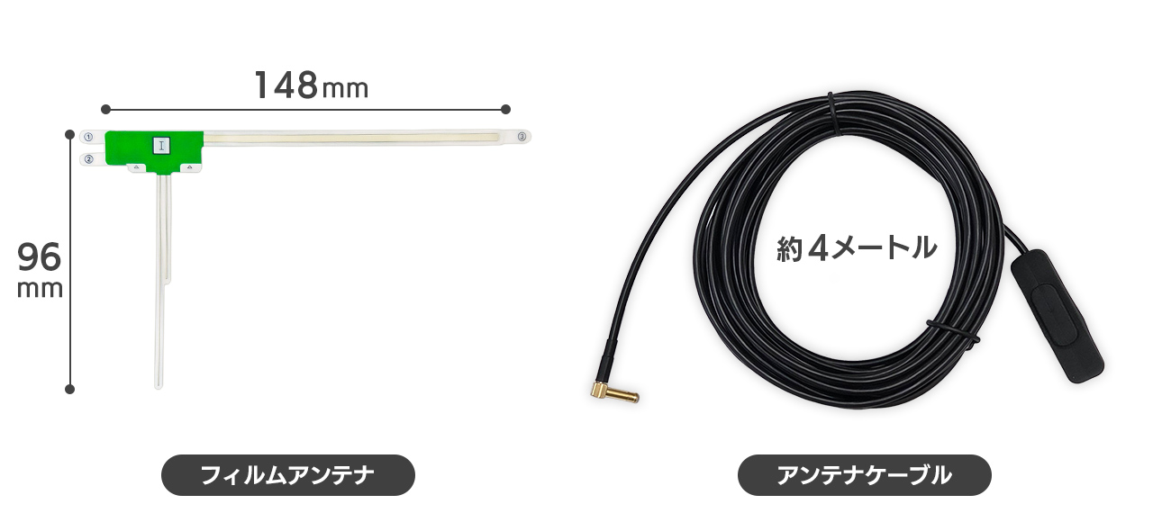 テレビ用フィルムアンテナ PNOP-ANF03 本体サイズ