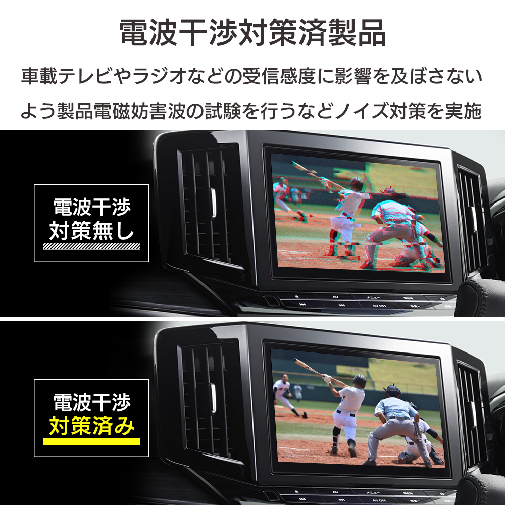 電波干渉対策済製品 製品電磁妨害波の試験を行うなどノイズ対策を実施