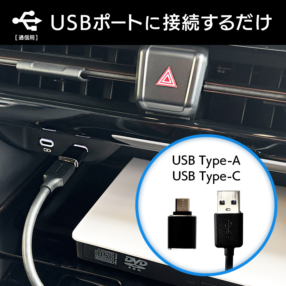 USBに接続するだけの簡単接続